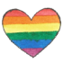Rainbow heart emote